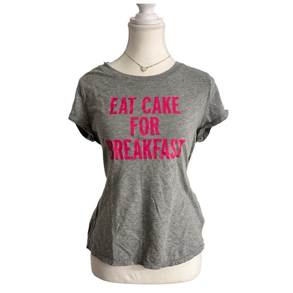 Kate Spade Eat Cake For Breakfast Vintage Cotton Baby Tee Size M Full Length